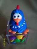 kit 50 caixinha acrilica da galinha pintadinha