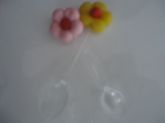 kit 50 caixinha acrilica flor