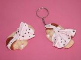 Kit 50 chaveiro bebe com vestidinho